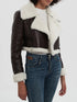'Josselyn' Faux Fur Cropped Leather Jacket - Celes Fashion